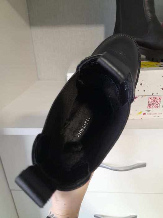 Ботинки  зимние челси кожа  Fidelitti