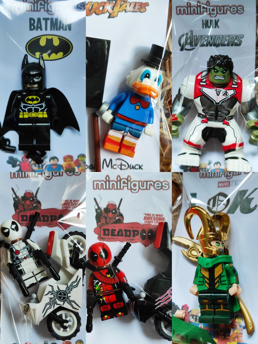 8 Figuras comp. LEGO NINJAGO Super Heróis Várias MINIFIGURAS