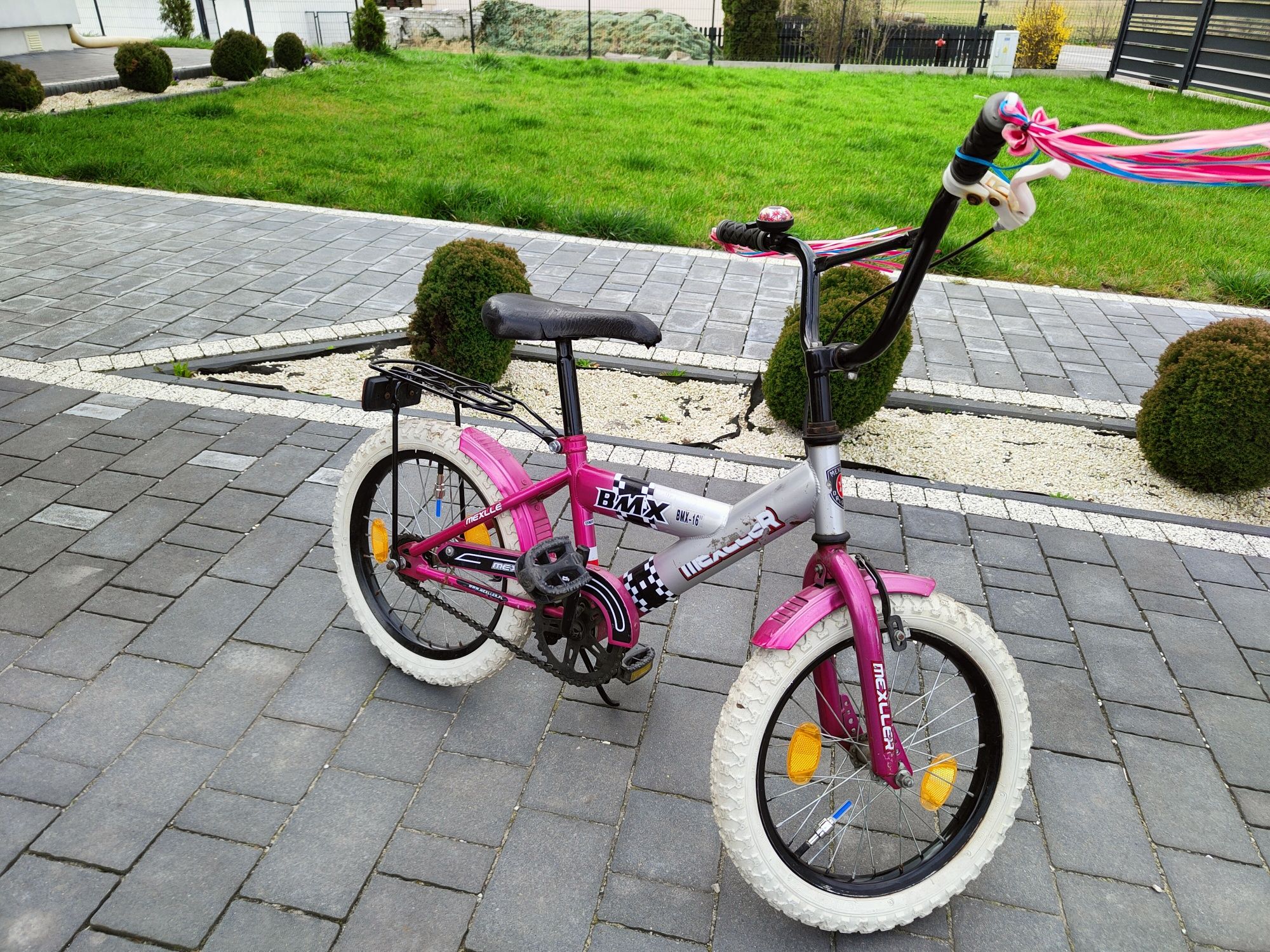 Rower rowerek dla dziecka dziewczynki BMX 16cali