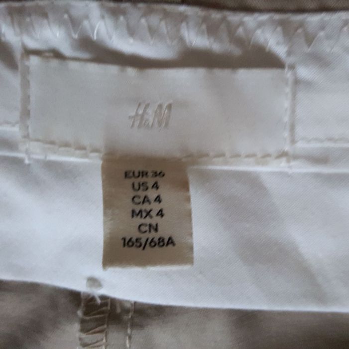 H&M__Spodnie damskie bawełniane z szeroką nogawką__36/S