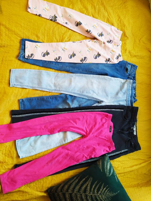 Paka ubrań dla dziewczynki ubrania dziewczynka rozm 128-134