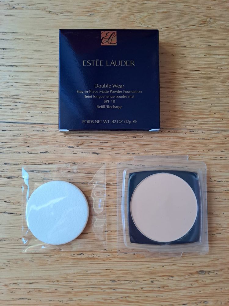 Estee lauder double wear 2W1.5 natural suede puder refil nowy