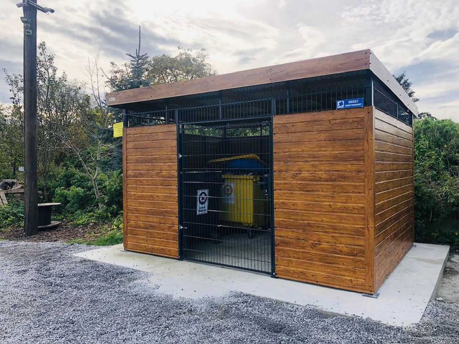 Wiata Śmietnikowa 3X2 . MONTAŻ GRATIS