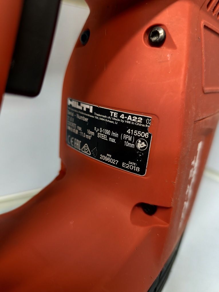 Hilti TE4-A22 акумуляторний перфоратор Хілті
