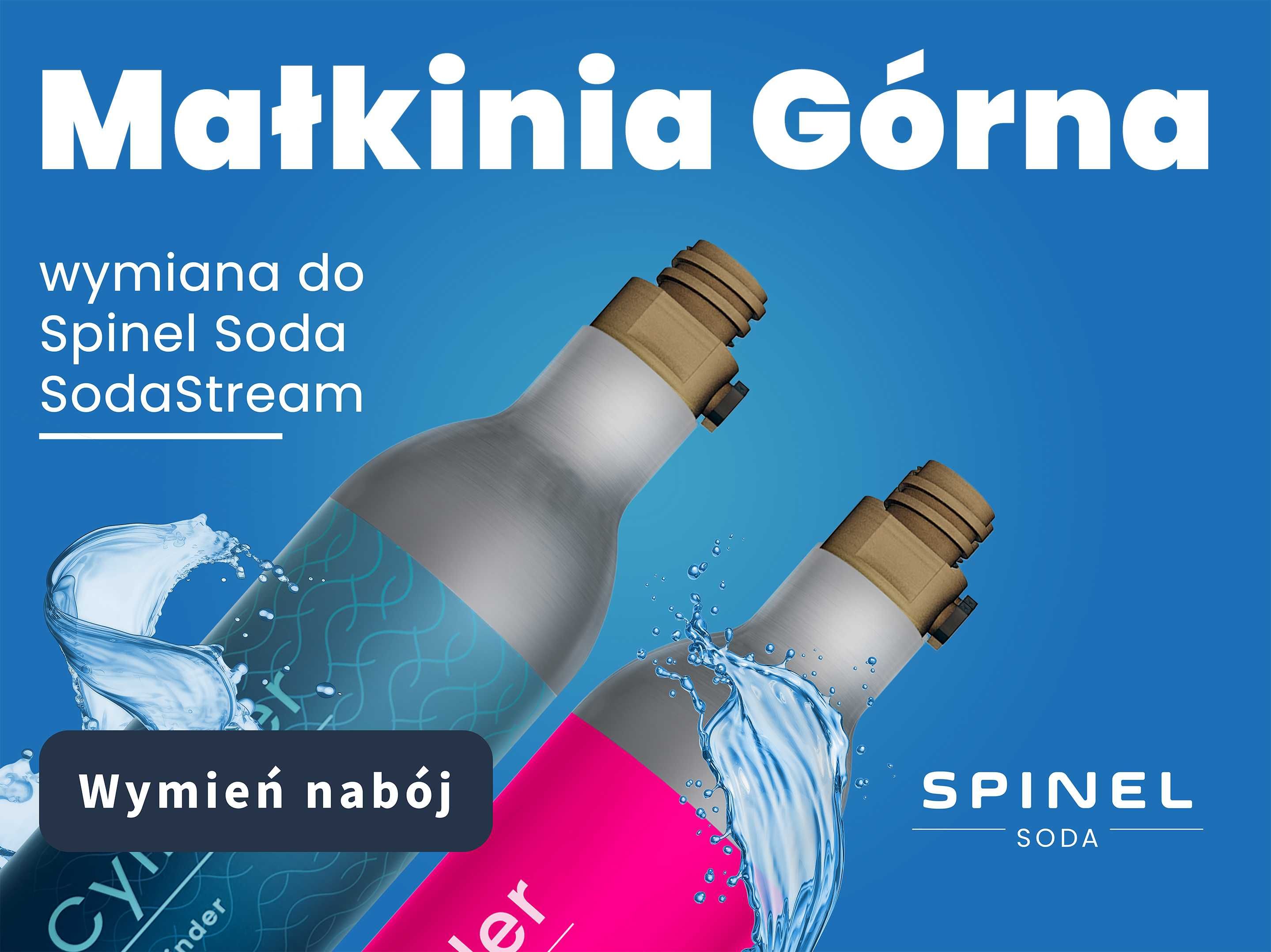 WYMIANA gaz CO2 do SODASTREAM Małkinia Górna i okolice Spinelsoda