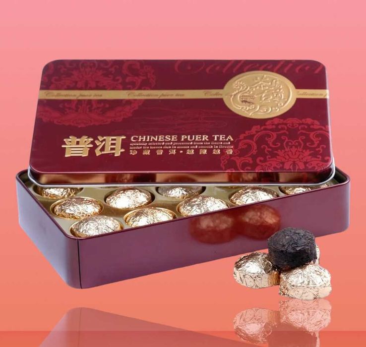 Подарунковий набір Чай Шен Пуер китайський енергетичний 15 шт по 5 г.