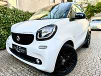 Smart Fortwo Satynowy biały | Panorama | Skórzane i podgrzewane fotele