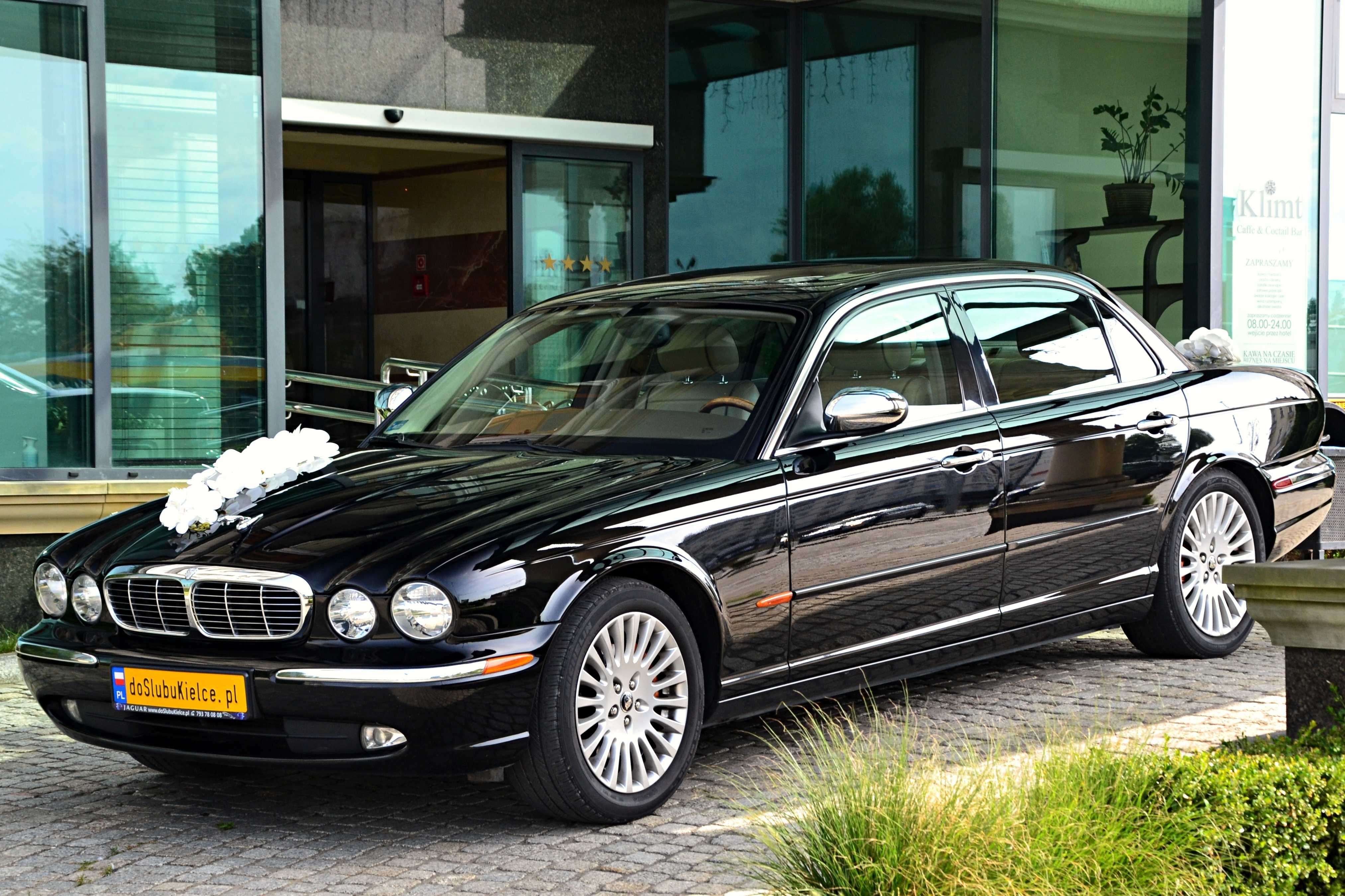 ślubny JAGUAR XJ PREMIUM LONG do ślubu Kielce limuzyna auto samochód