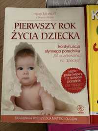 Ksiazki- pierwszy rok zycia dziecka, ciezarowka przez 9 miesiecy,