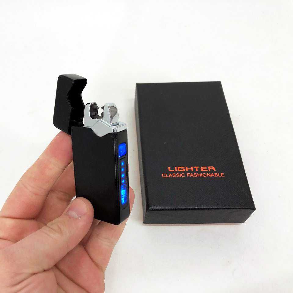 Електроімпульсна запальничка USB 315, акумуляторна, подарункова