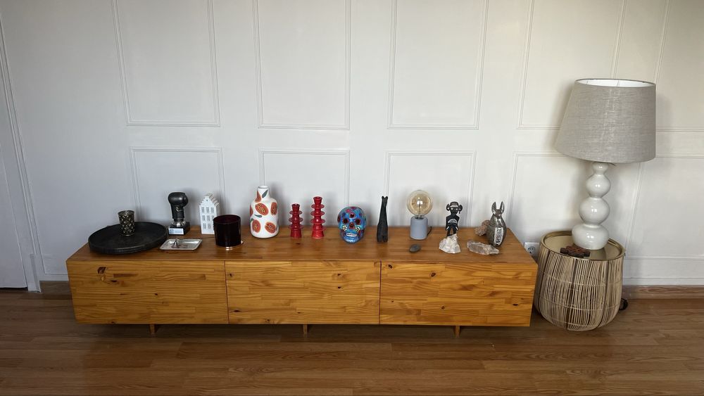 Móvel TV madeira maciça em pinho