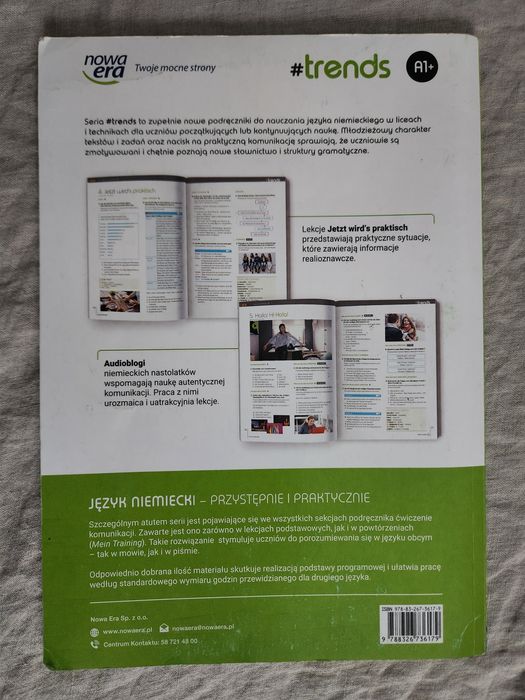 Podręcznik #trends 2 A1+ – niemiecki liceum, lekko używany, DB+