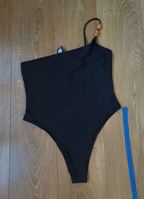 Черный женский сдельный совместный слитный купальник