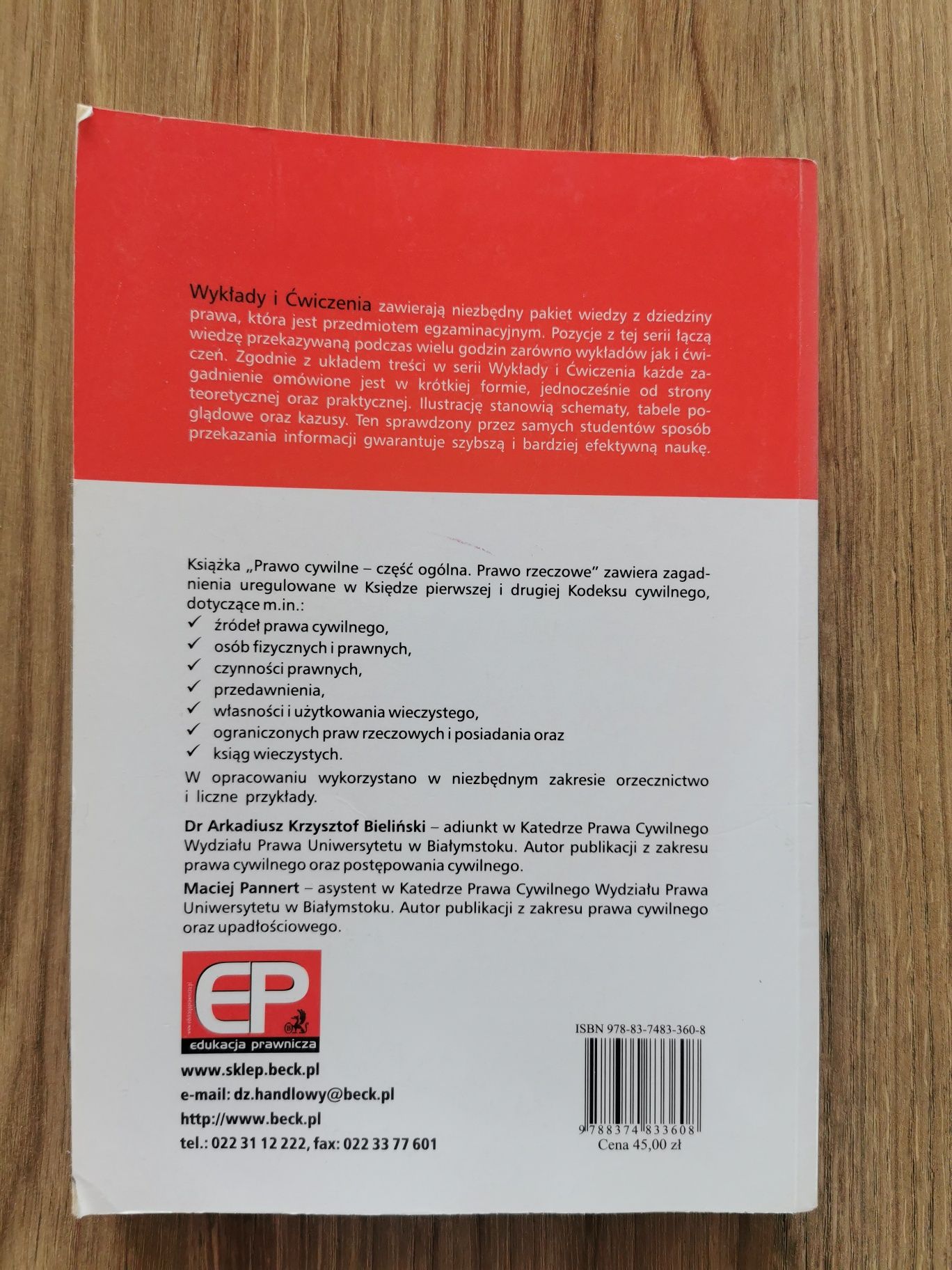 Prawo cywilne - cześć ogólna, prawo rzeczowe - Bieliński, Pannert