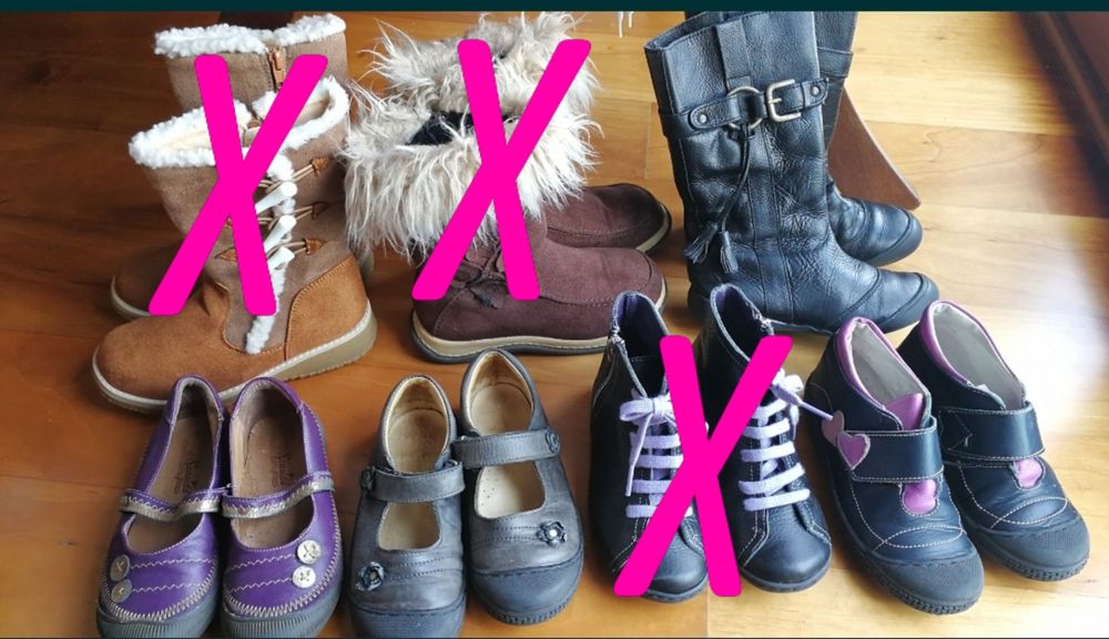 Botas e Sapatos Menina n. 28 a 30