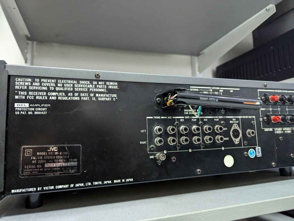Hi-Fi Стерео ресивер JVC JR-S200. Вес 10 кг. JAPAN