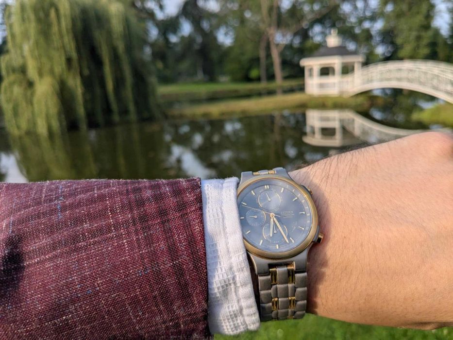 Citizen Titanium Chronograph w tytanie z szafirem 1994