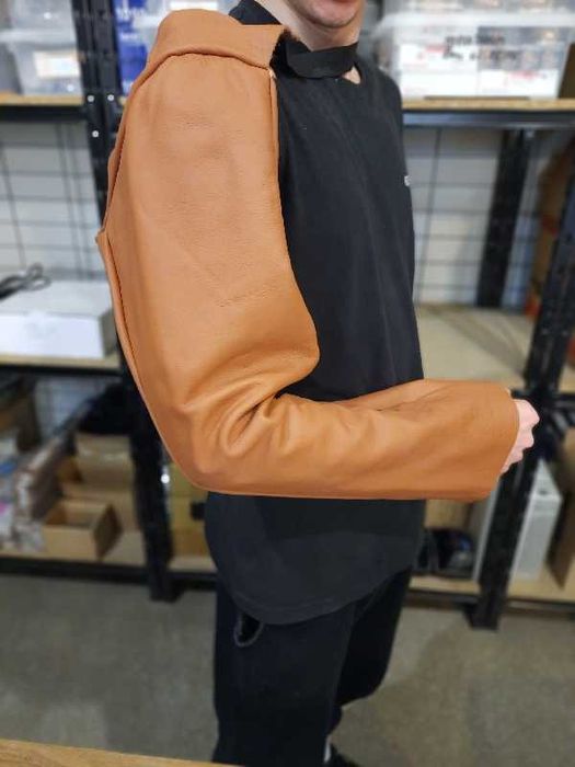 Rękaw spawalniczy skórzany 66cm różne kolory spawarka