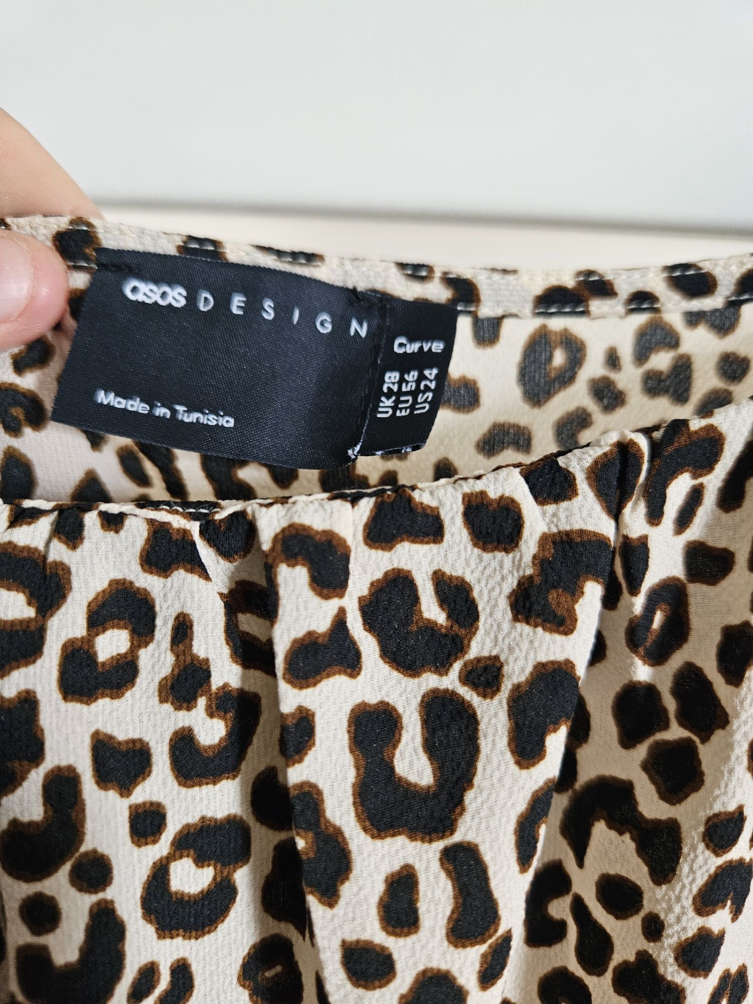 Asos sukienka panterka midi r 54 56