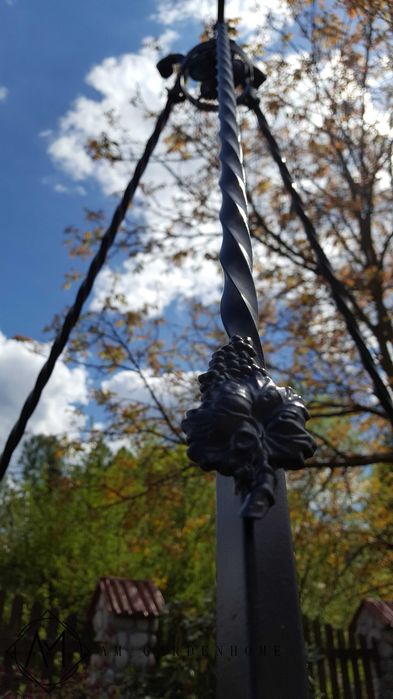 Grill ogrodowy  Kompletny zestaw TRÓJNÓG KUTY + PALENISKO + RUSZT