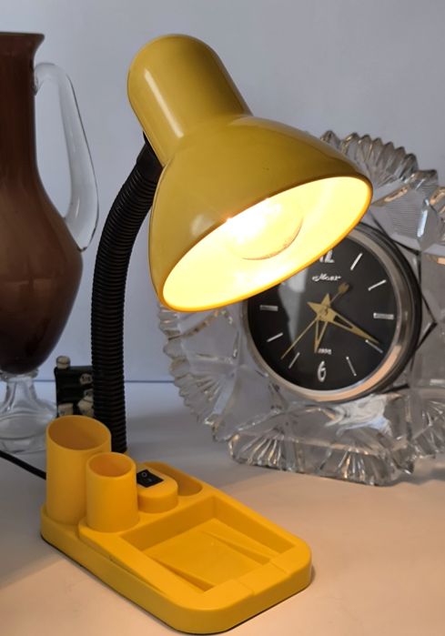 Lampa biurkowa piękna stara PRL