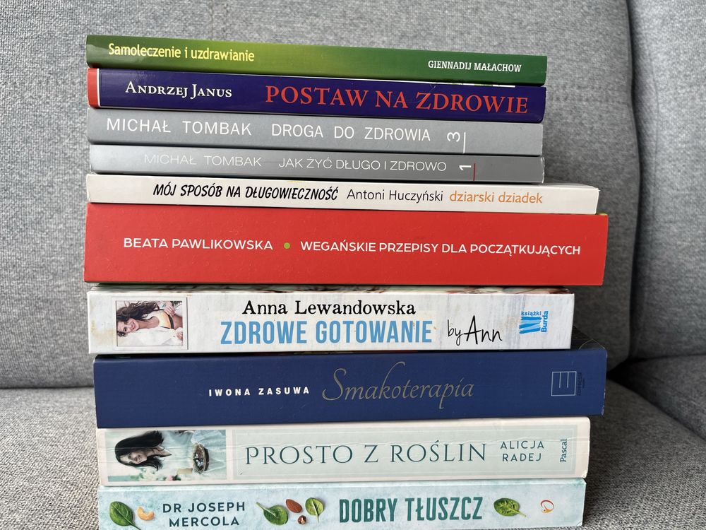 Pakiet 10 książek o zdrowiu po 20 zł