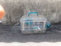 Gaiolas, banheira e transportadora de hamsters (preço conjunto)