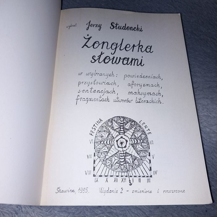 Książka unikat Żonglerka Słowami Jerzy Studencki