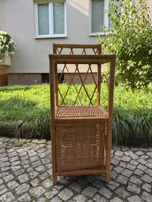 Wilkinowy słupek szafka nocna mebel z wikliny