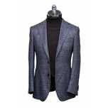 POSZETKA - Marynarka Marlon w Pepitę - Silk & Wool - Cerruti (44)