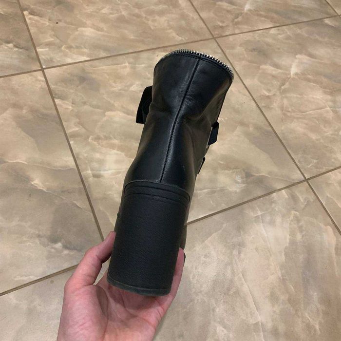 Шкіряні черевики на каблуку / Демосезон / Жіноче взуття