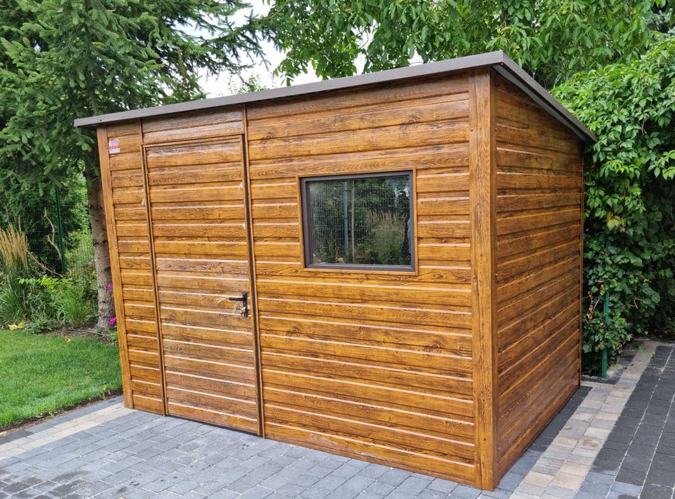 Domek Ogrodowy ANTRACYT  - Pełna obróbka - JESIENNA PROMOCJA