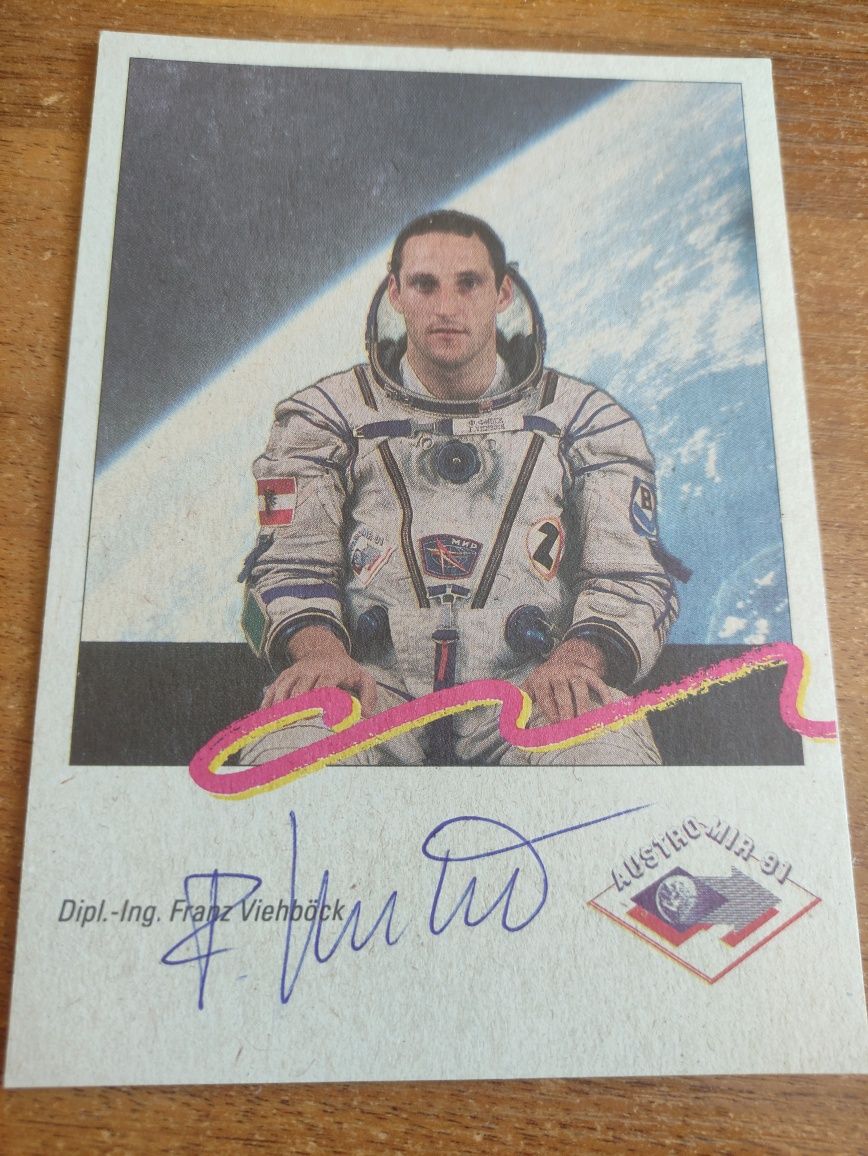 Sprzedam autograf, podpis - Franz Viehböck Viehbock Astronauta Kosmos