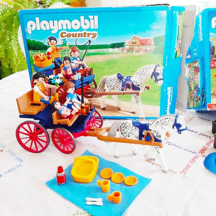 Playmobil 3 zestawy 1x Country i 2x Summer Fun + gratisy koń i inne