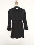 Victoria Beckham Trompe Loeil Mini Shirt Dress czarna sukienka cutout
