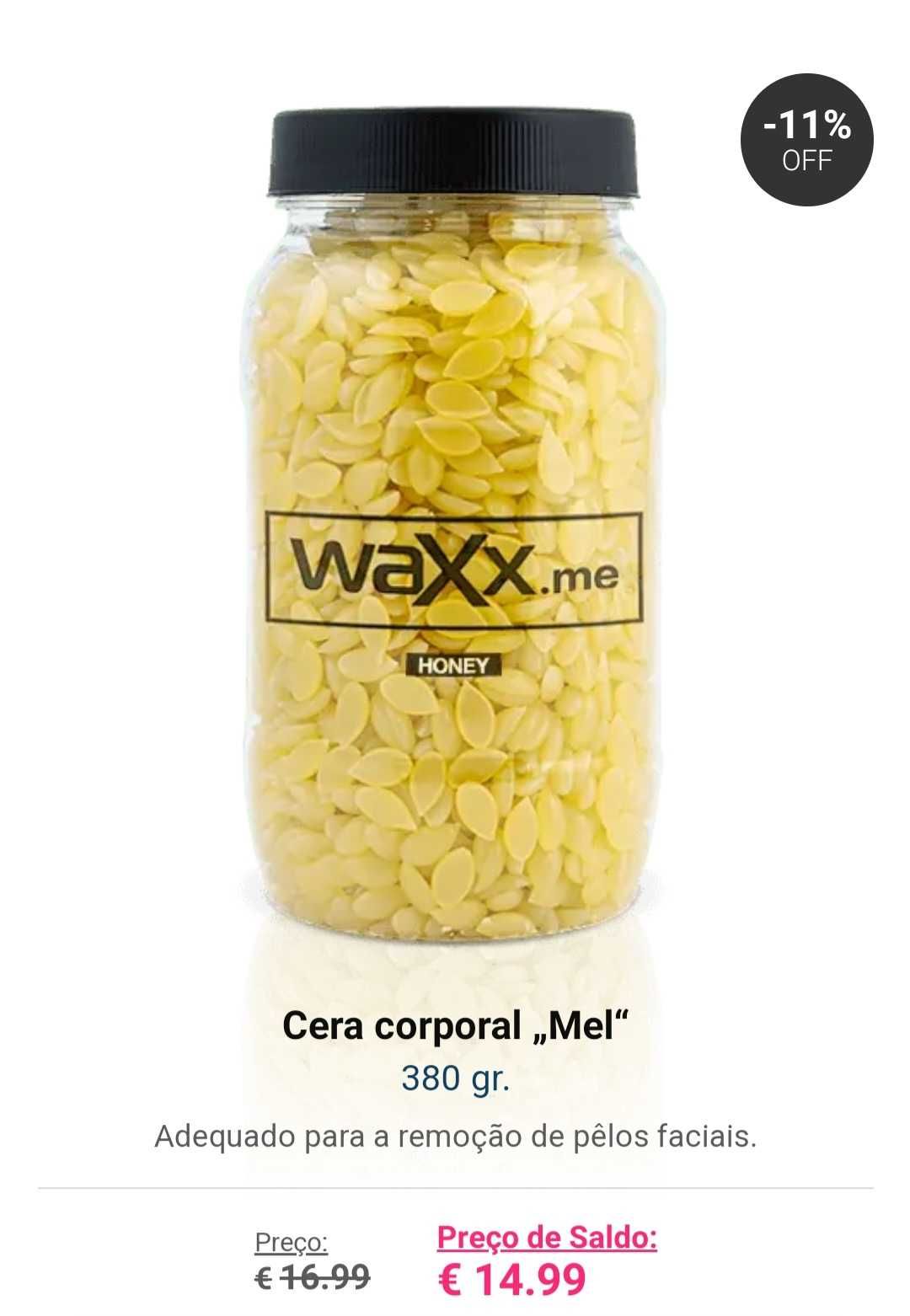 Waxx aquecedor de cera + 2 potes de cera + spray after wax usado