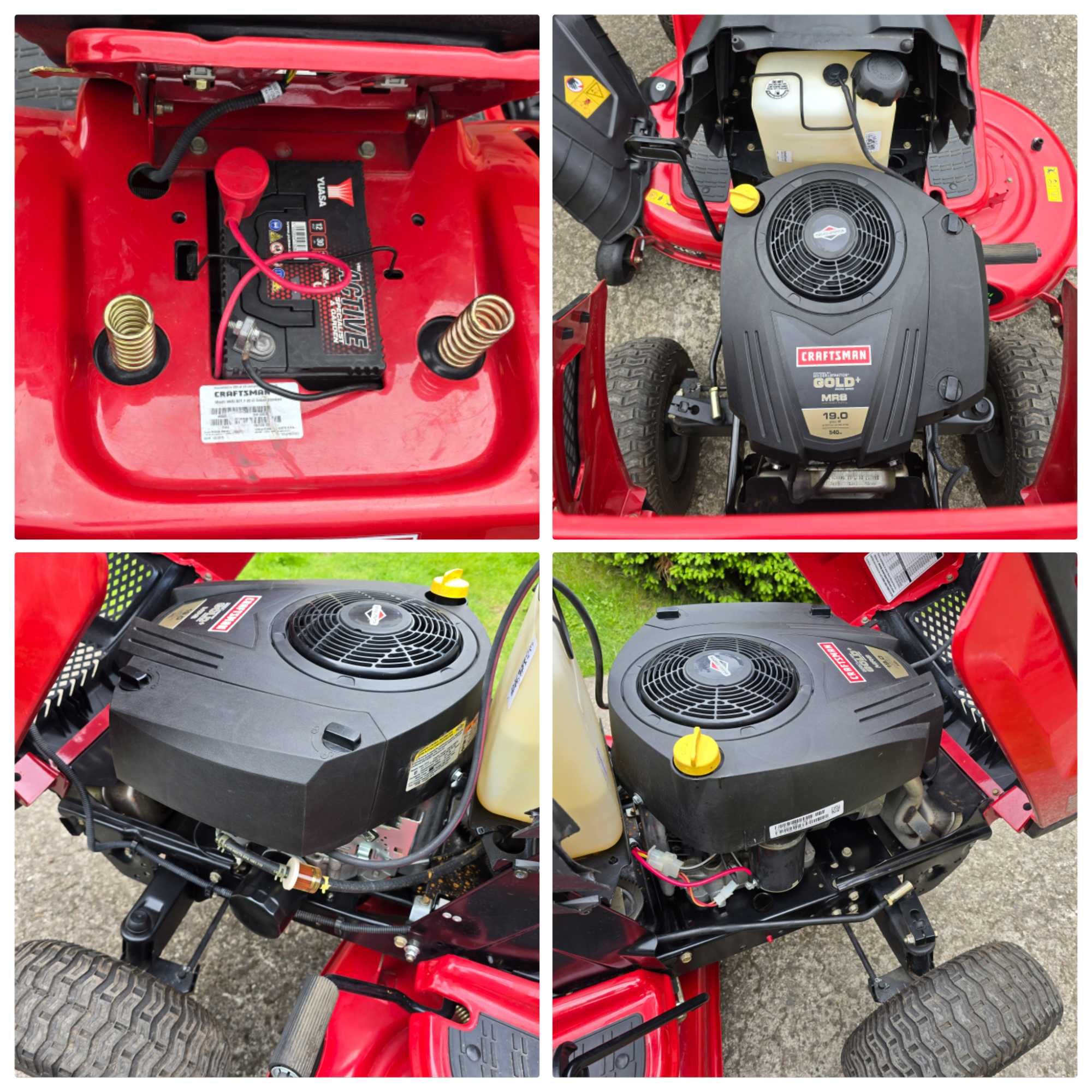 Traktorek kosiarka Craftsman Husqvarna 19KM B&S pompa Automat JAK NOWY