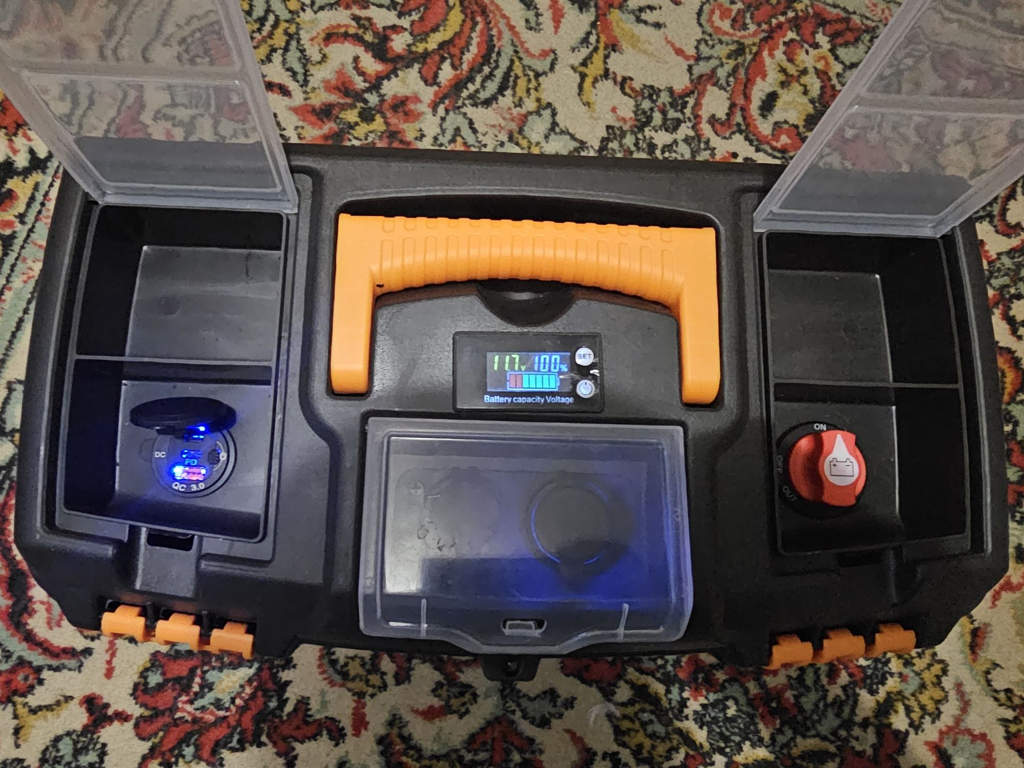 Зарядна станція 650wh Li ion nmc 12v 60 ah