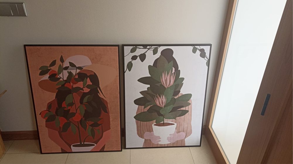 Quadros decorativos grandes duas unidades