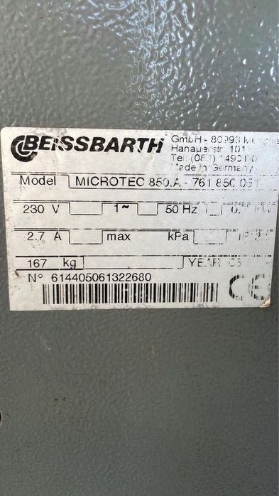 Wyważarka do kół Beissbarth Microtec 850A