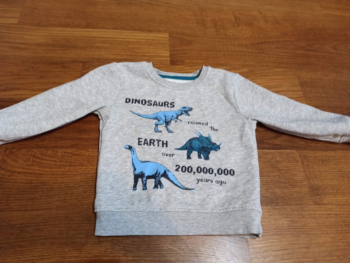 Bluza chłopięca jurassic park dinozaury 98 cm 2-3 lata
