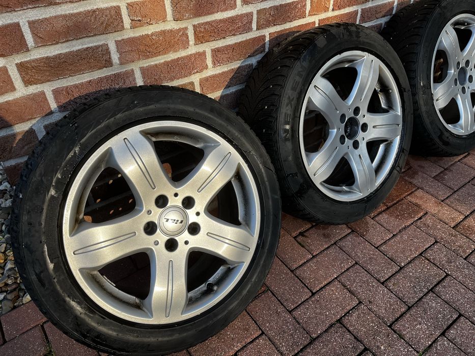 225/50/17 5x112 8J ET35 koła zimowe alufelgi opony komplet rial nexen