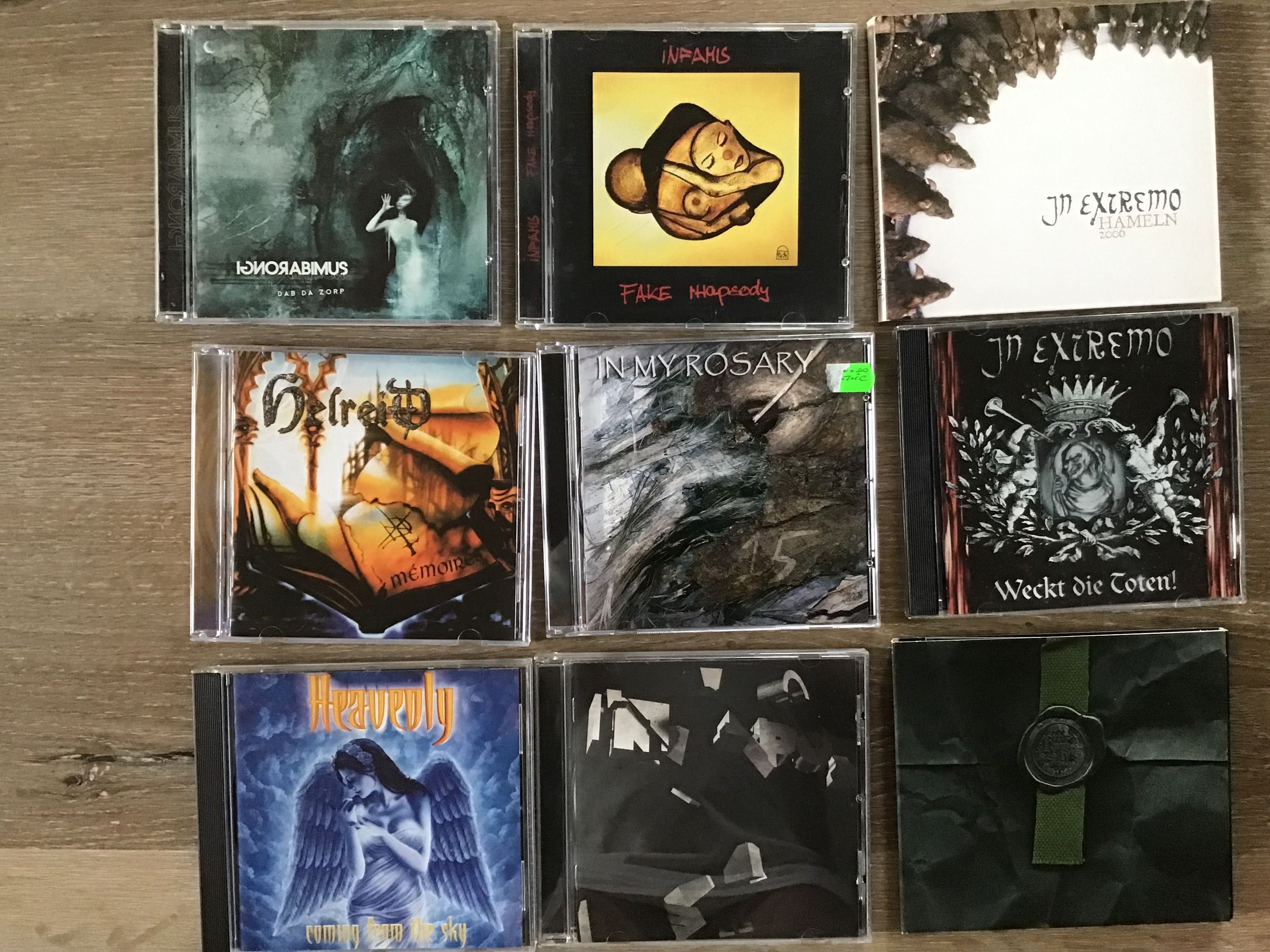 CDs pop e metal H+I