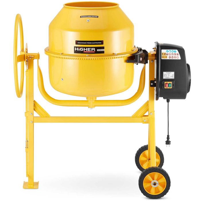 Betoniarka wolnospadowa mieszalnik HIGHER PROFESSIONAL 200L 230V 1500W