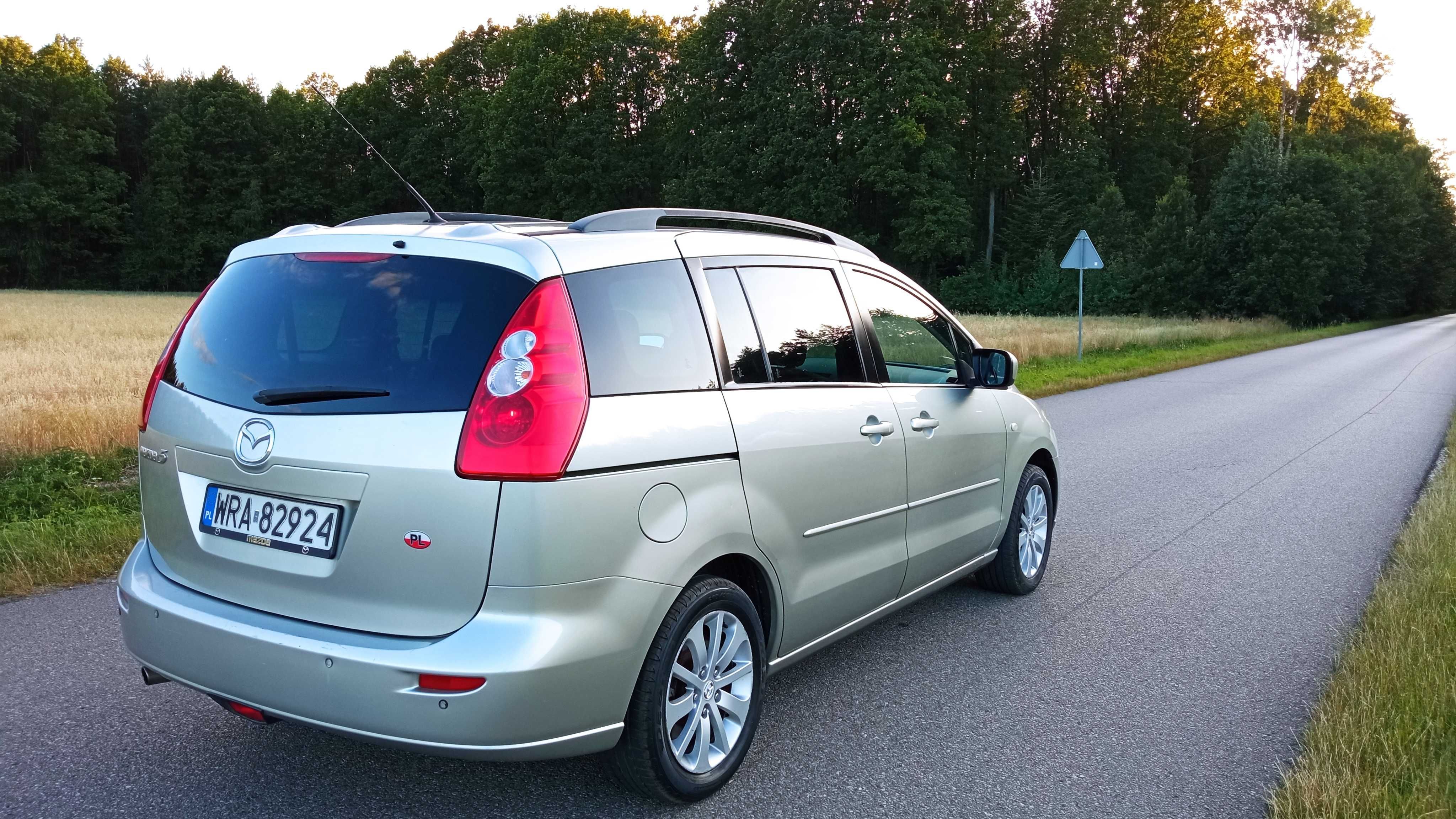 MAZDA 5 1,8 B+GAZ Stan techniczny .i wizualny bardzo dobry i zadbany !