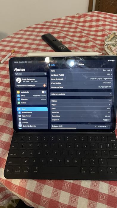 Ipad pro 11pol 2 geracao 128gb