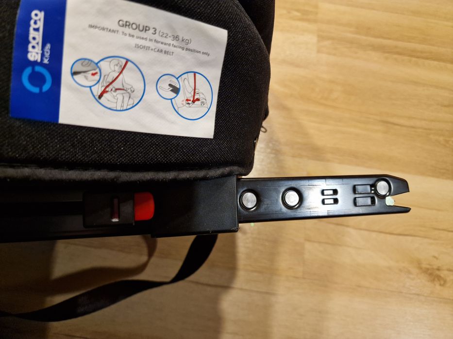 Fotelik Samochodowy SPARCO Kids SK9001-RD 22-36kg ISOFIX