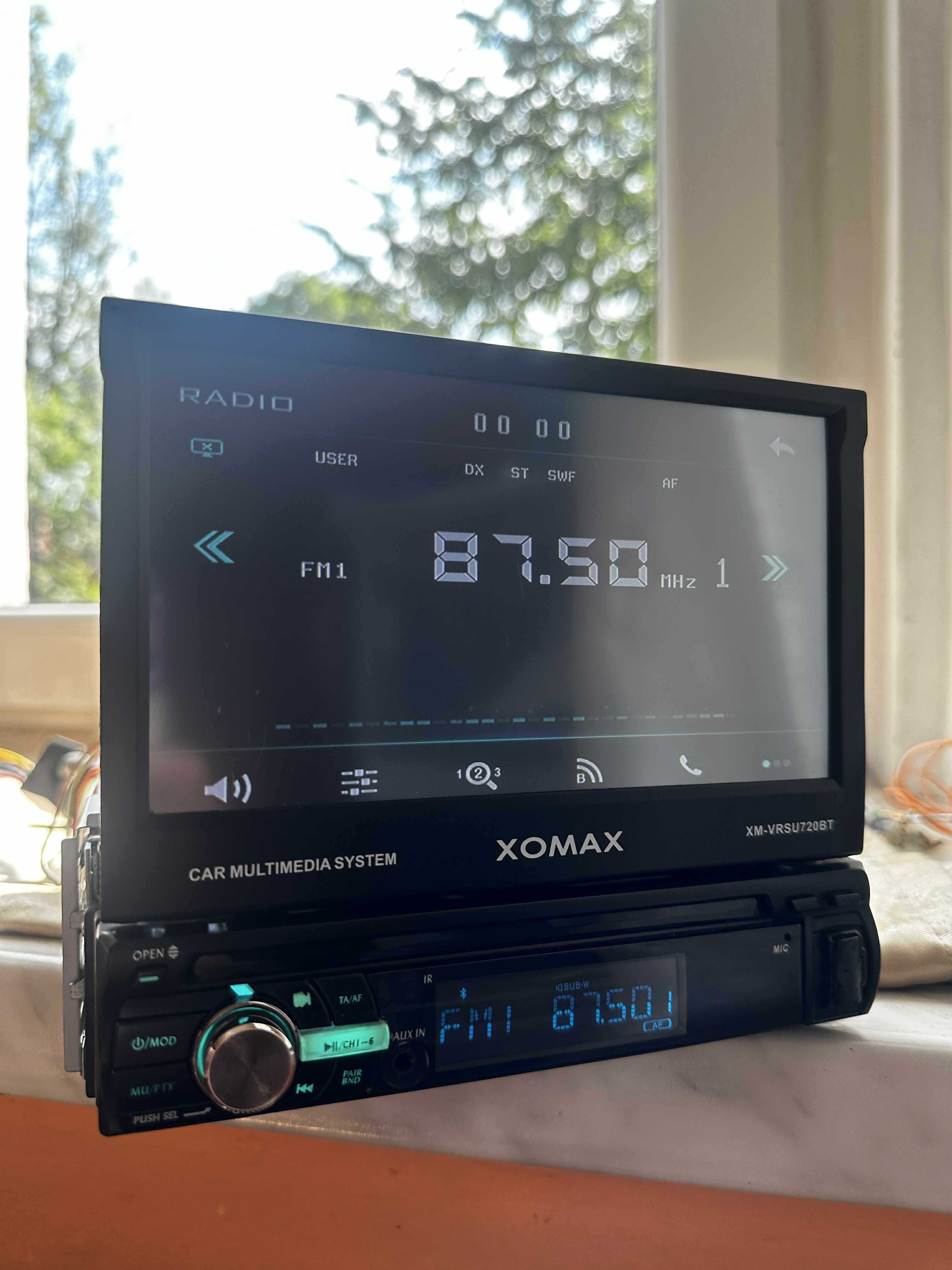 Radio 1 Din Ekran Winda XOMAX XM-VRSU720BT 4X60W USB SD Bluetooth