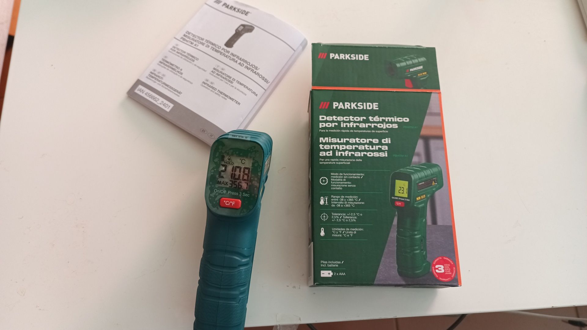 Detector térmico parkside