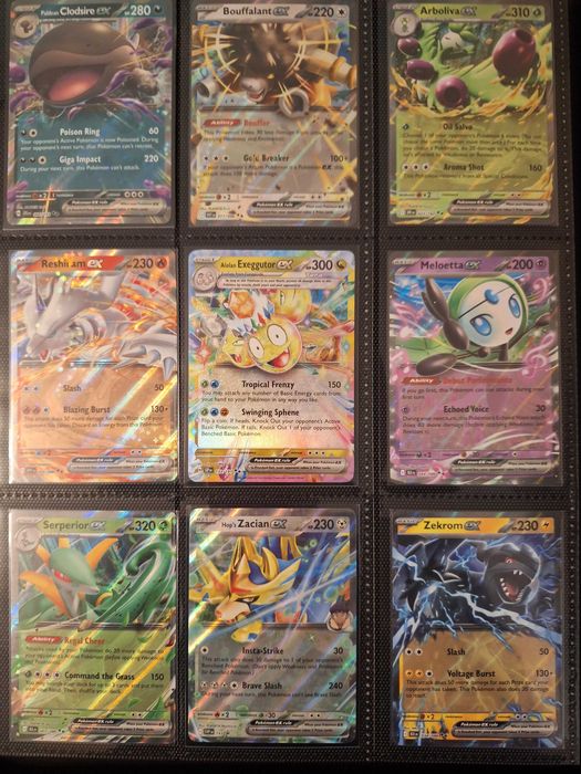 Zestaw 9 Kart Pokemon EX